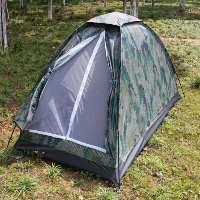 Cheap Goat Tents Outdoor Camouflage Tent Beach Tent Camping Tent for 1 Person Single Layer Polyester Fabric Waterproof Tents Carry Bag Tents 